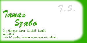 tamas szabo business card